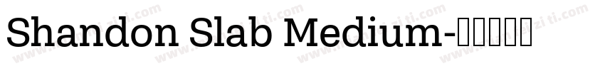 Shandon Slab Medium字体转换